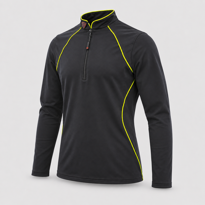 Maglia Termica WIND BLIZZARD poliammide/elastan Nero/Giallo Fluo