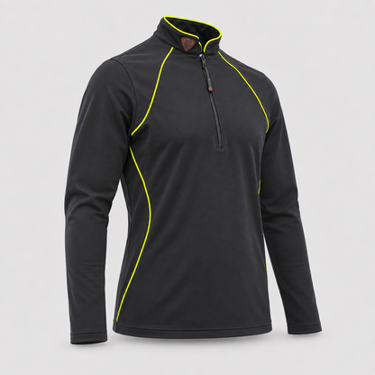 Maglia Termica WIND BLIZZARD poliammide/elastan Nero/Giallo Fluo