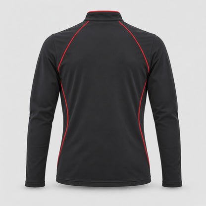 Maglia Termica WIND BLIZZARD poliammide/elastan Nero/Rosso Fluo