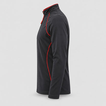 Maglia Termica WIND BLIZZARD poliammide/elastan Nero/Rosso Fluo