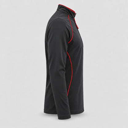 Maglia Termica WIND BLIZZARD poliammide/elastan Nero/Rosso Fluo