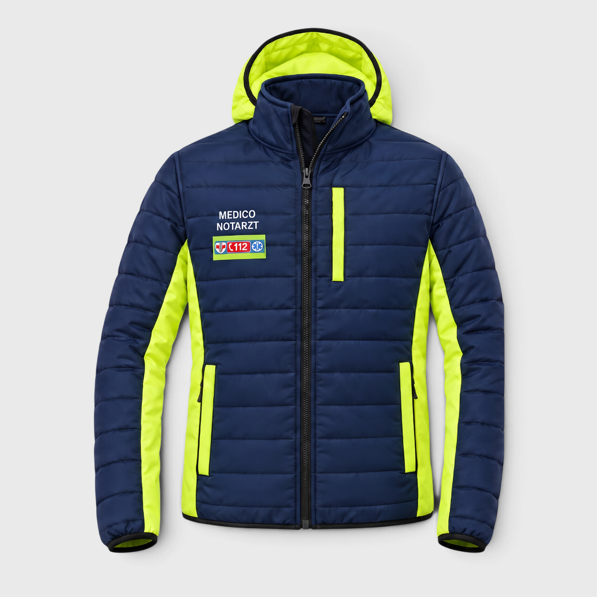 Piumino Tecnico VIPER Blu Navy/Giallo Fluo