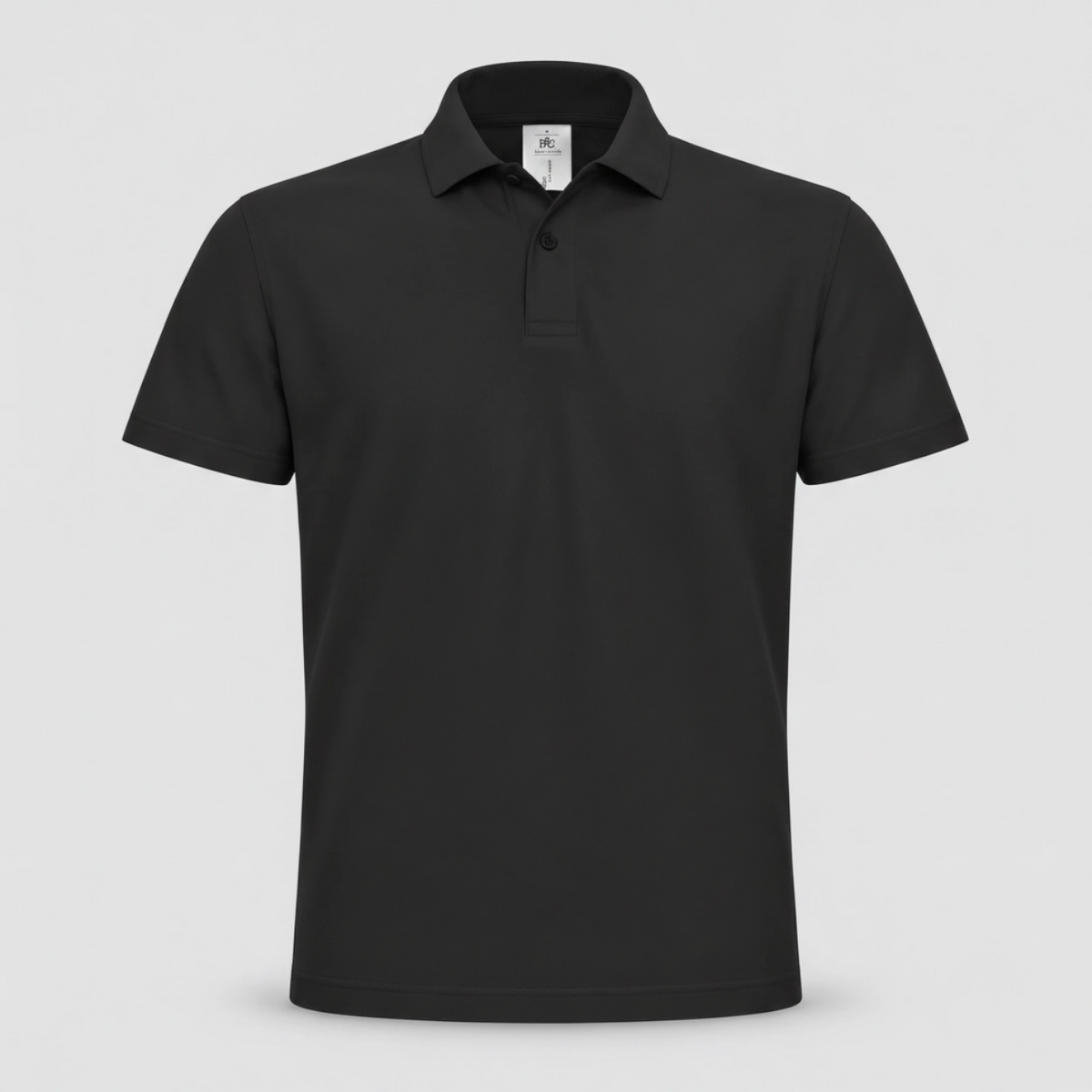 Polo BCID001 B&C Action Wear M/Corta 100%cot 180 gr/m2 Nero