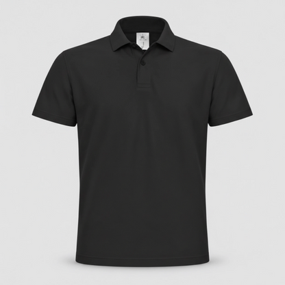 Polo BCID001 B&C Action Wear M/Corta 100%cot 180 gr/m2 Nero