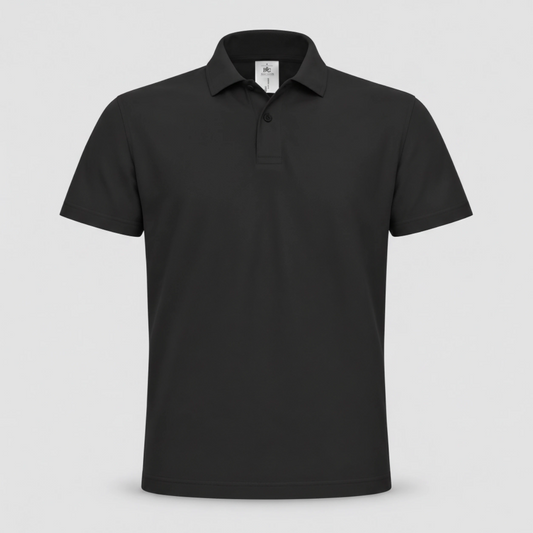 Polo BCID001 B&C Action Wear M/Corta 100%cot 180 gr/m2 Nero