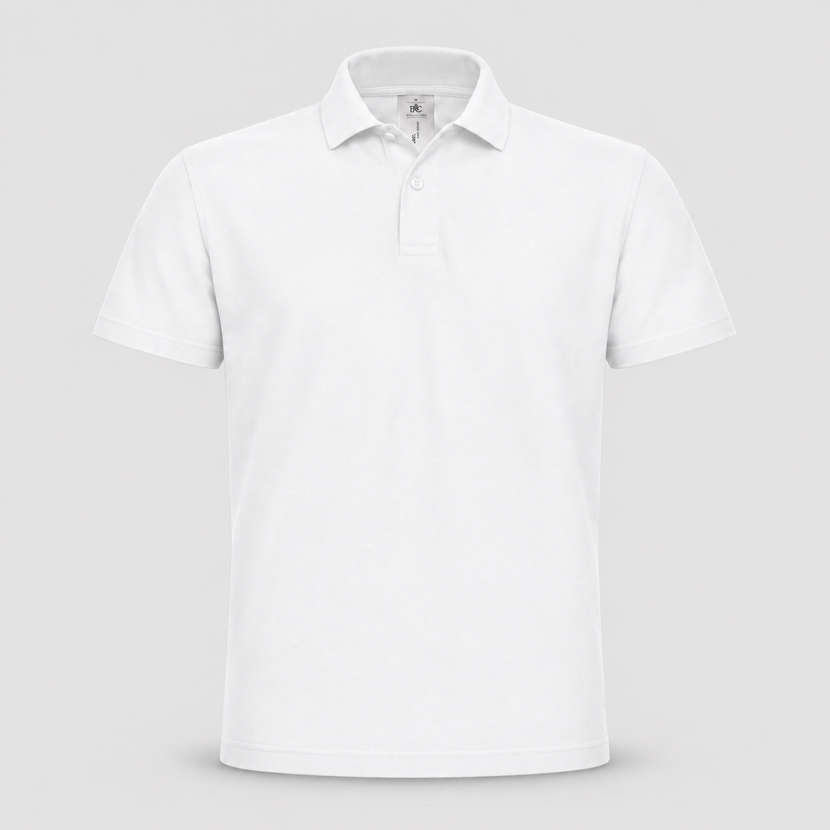 Polo BCID001 B&C Action Wear M/Corta 100%cot 180 gr/m2 Bianco