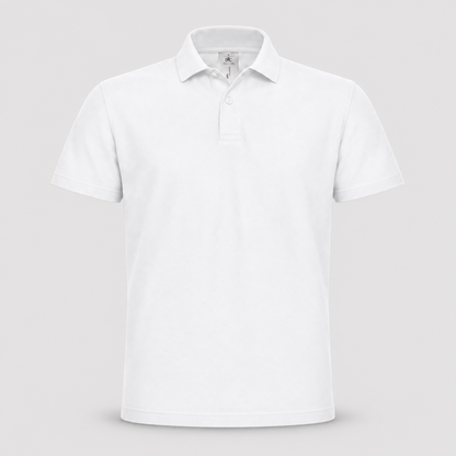 Polo BCID001 B&C Action Wear M/Corta 100%cot 180 gr/m2 Bianco