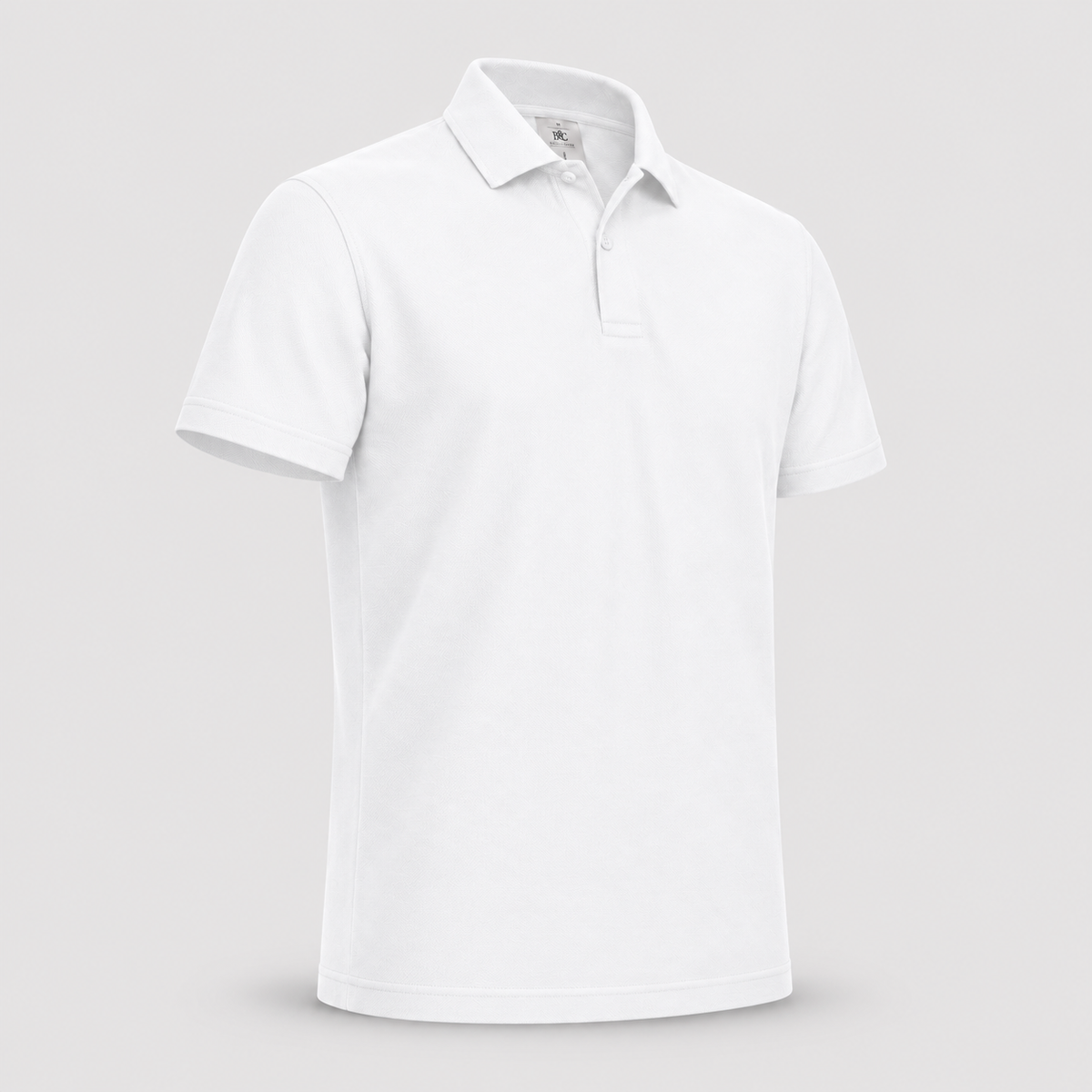 Polo BCID001 B&C Action Wear M/Corta 100%cot 180 gr/m2 Bianco