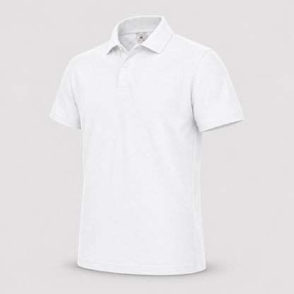 Polo BCID001 B&C Action Wear M/Corta 100%cot 180 gr/m2 Bianco