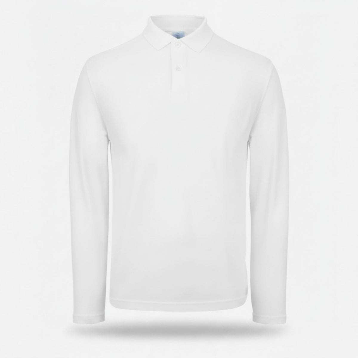 Polo BCPUI12 B&C Action Wear M/lunga 100%cot 180 gr/m2 Bianco