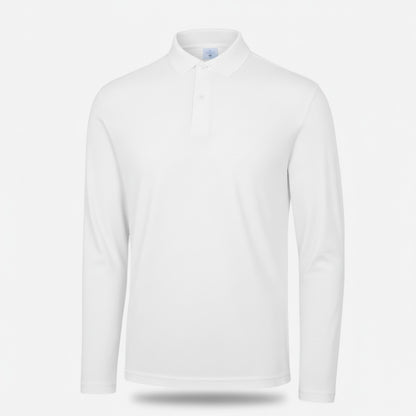 Polo BCPUI12 B&C Action Wear M/lunga 100%cot 180 gr/m2 Bianco