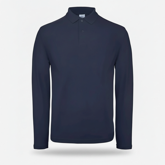 Polo BCPUI12 B&C Action Wear M/lunga 100%cot 180 gr/m2 Blu Navy