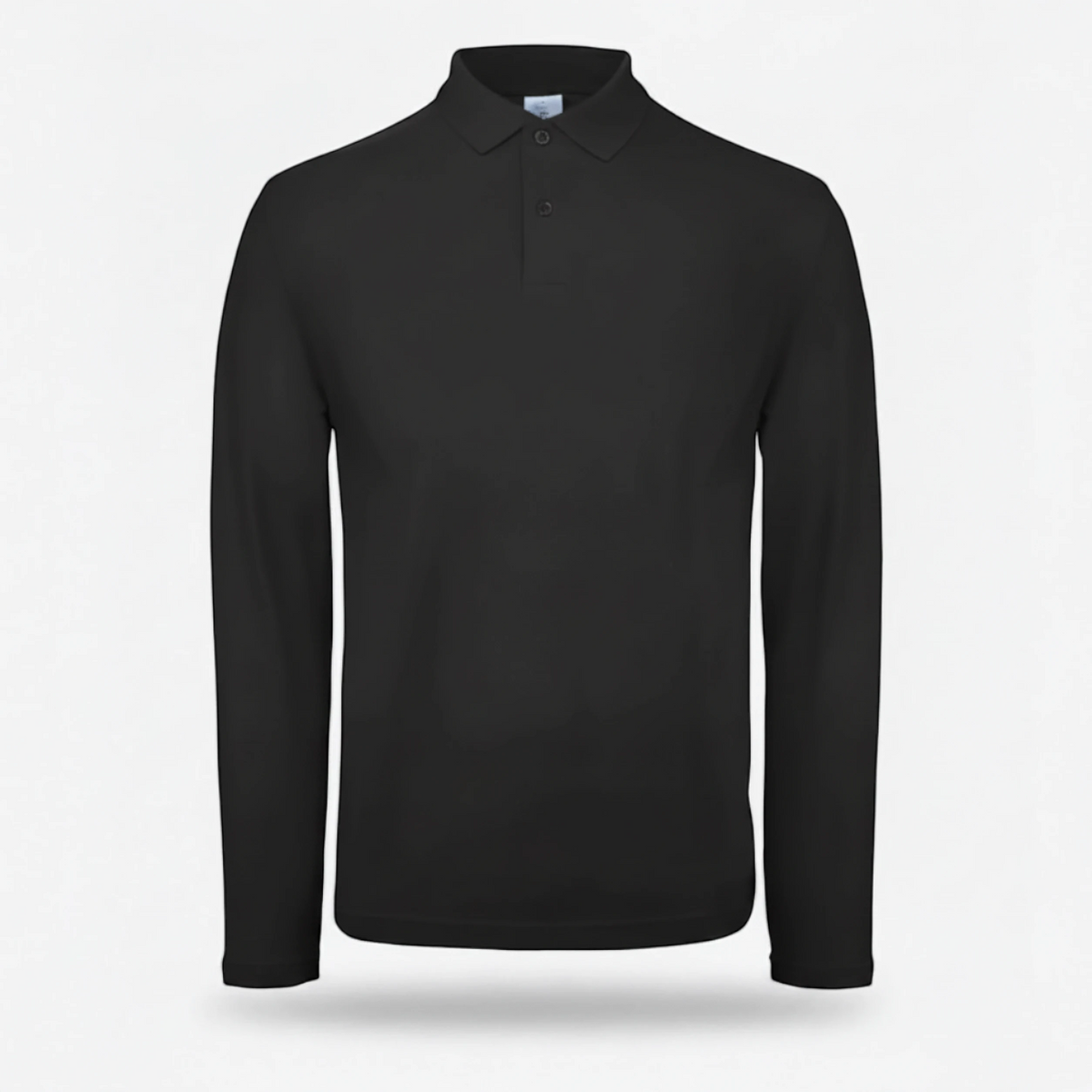 Polo BCPUI12 B&C Action Wear M/lunga 100%cot 180 gr/m2 Nero
