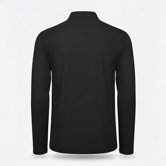Polo BCPUI12 B&C Action Wear M/lunga 100%cot 180 gr/m2 Nero