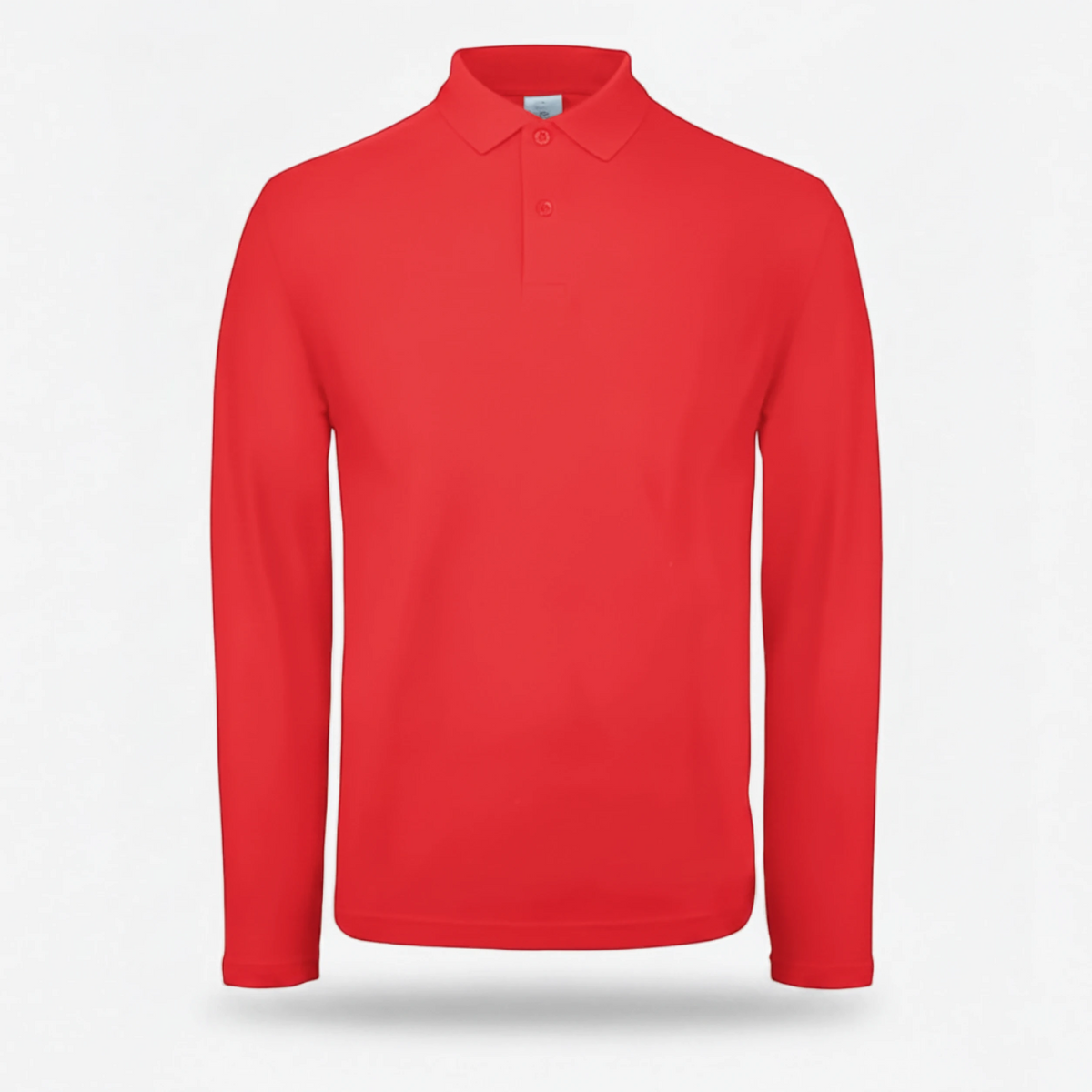 Polo BCPUI12 B&C Action Wear M/lunga 100%cot 180 gr/m2 Rosso Fluo