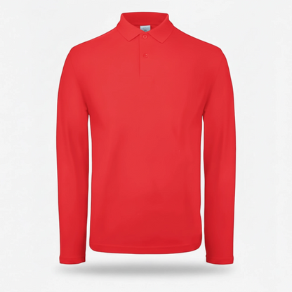 Polo BCPUI12 B&C Action Wear M/lunga 100%cot 180 gr/m2 Rosso Fluo
