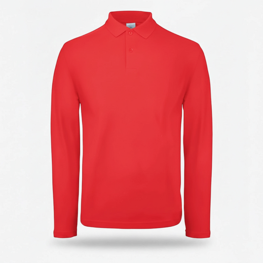 Polo BCPUI12 B&C Action Wear M/lunga 100%cot 180 gr/m2 Rosso Fluo