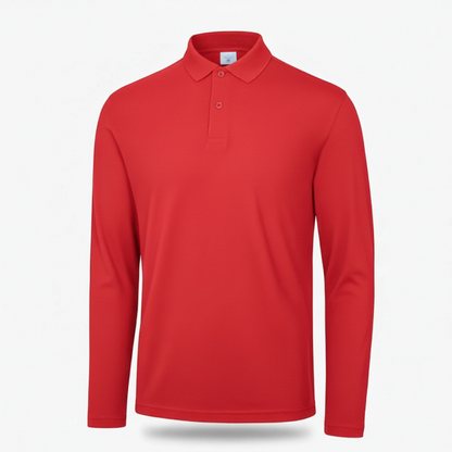 Polo BCPUI12 B&C Action Wear M/lunga 100%cot 180 gr/m2 Rosso Fluo