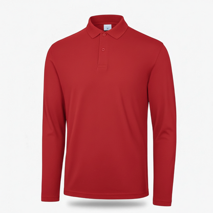 Polo BCPUI12 B&C Action Wear M/lunga 100%cot 180 gr/m2 Rosso Ban