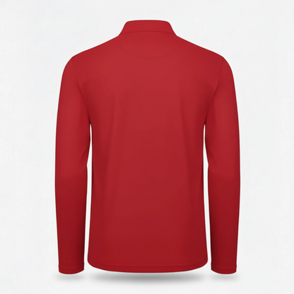 Polo BCPUI12 B&C Action Wear M/lunga 100%cot 180 gr/m2 Rosso Ban