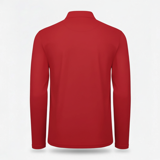 Polo BCPUI12 B&C Action Wear M/lunga 100%cot 180 gr/m2 Rosso Ban
