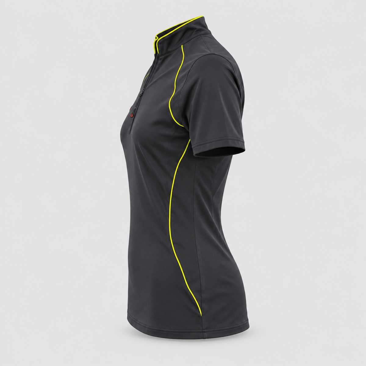 Polo Tecnica BLITZ manica corta poliammide/elastan Nero/Giallo Fluo