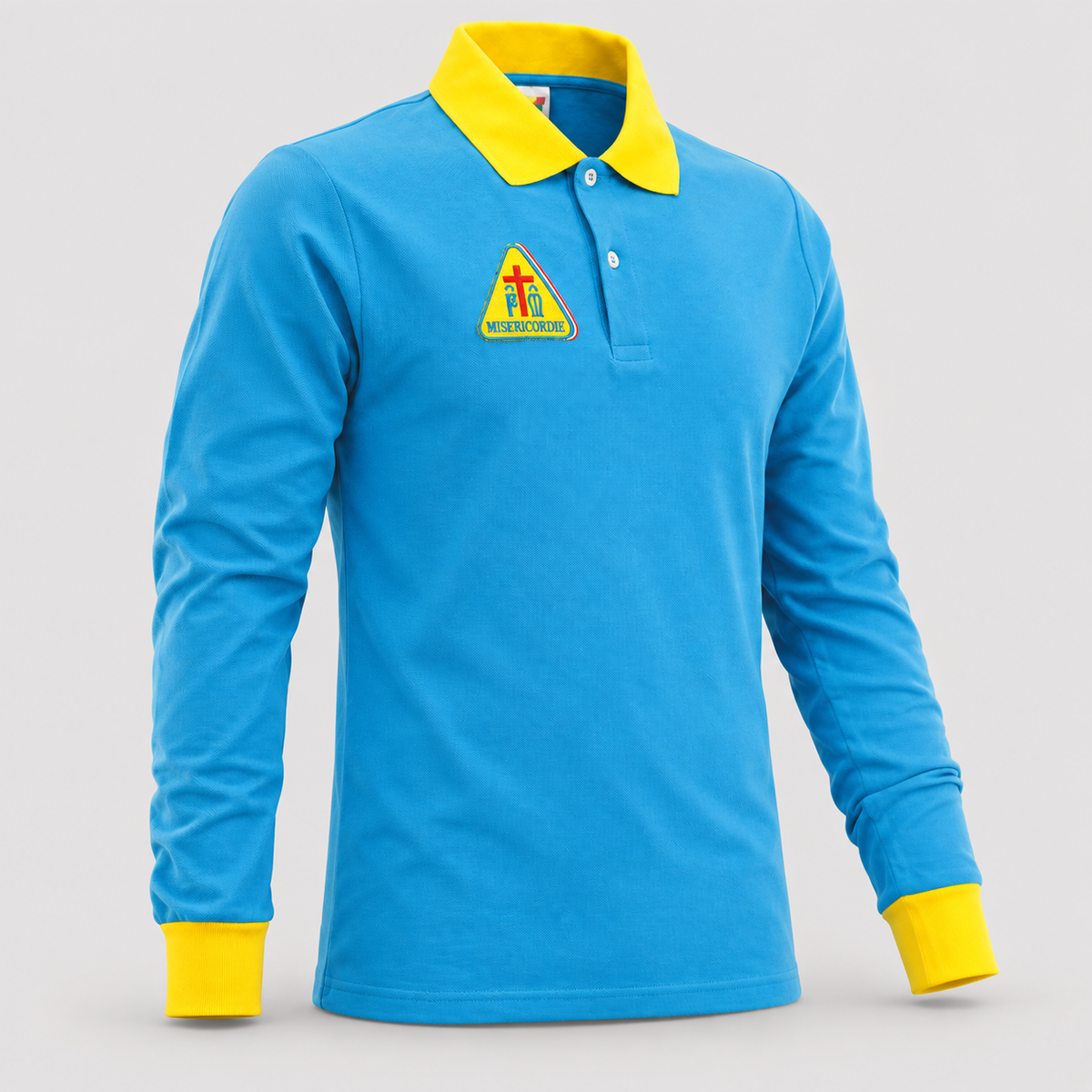 Polo MISERICORDIE MORE Manica lunga Ciano