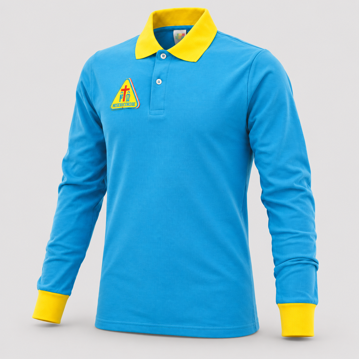 Polo MISERICORDIE MORE Manica lunga Ciano