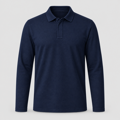 Polo ignifuga art. POLO RANGER-01 m/lunga Blu Navy 3XS