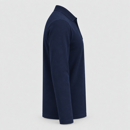 Polo ignifuga art. POLO RANGER-01 m/lunga Blu Navy 3XS