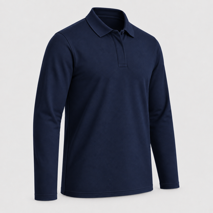 Polo ignifuga art. POLO RANGER-01 m/lunga Blu Navy 3XS