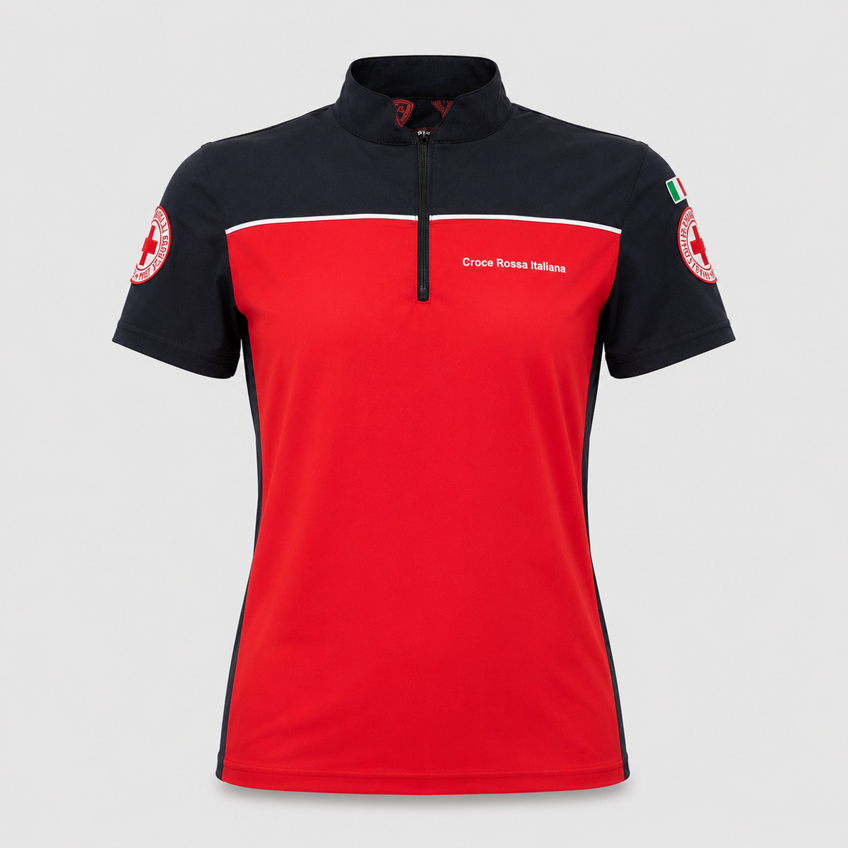Maglia tecnica SKIN Poliammide/Elastan Nero/Rosso