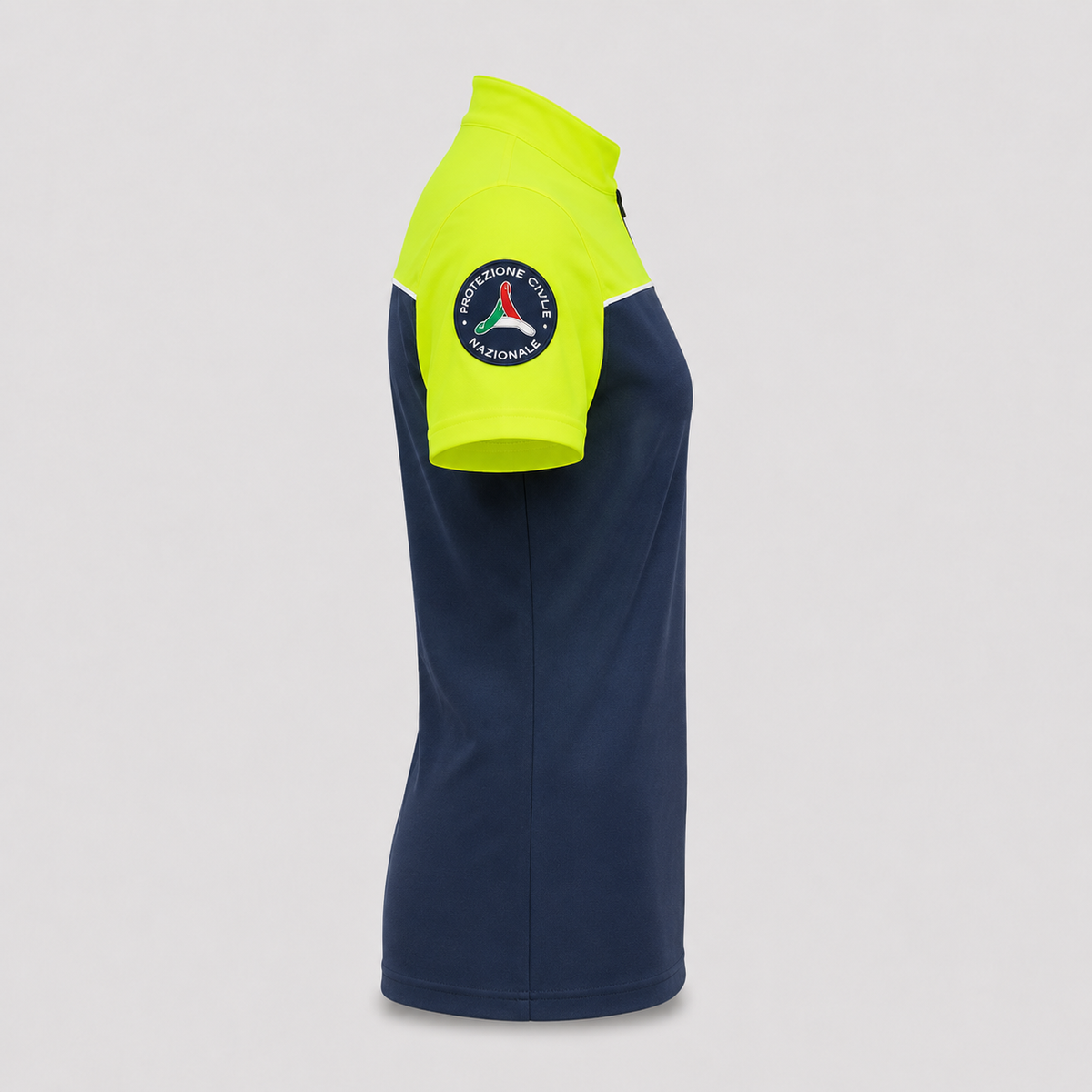 Maglia tecnica SKIN Poliammide/Elastan Blu Navy/Giallo Fluo