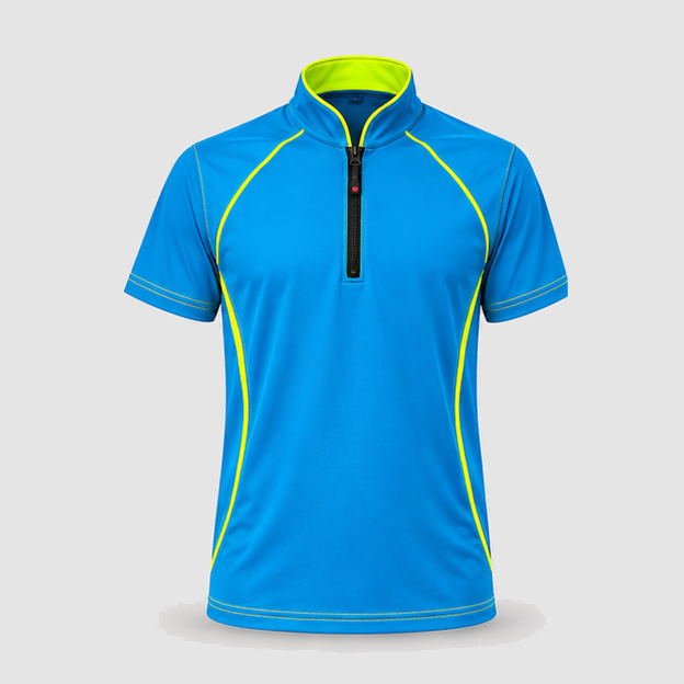 Polo Tecnica SPEED in Cotone Ciano