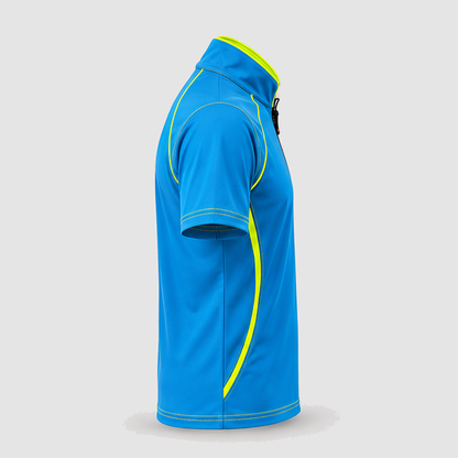 Polo Tecnica SPEED in Cotone Ciano