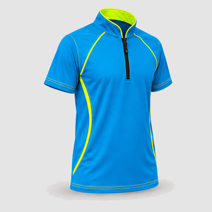 Polo Tecnica SPEED in Cotone Ciano
