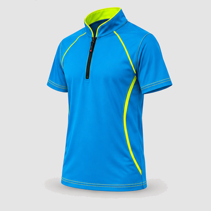 Polo Tecnica SPEED in Cotone Ciano