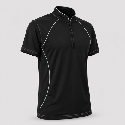 Polo Tecnica SPEED in Cotone Nero / Grigio Reflex