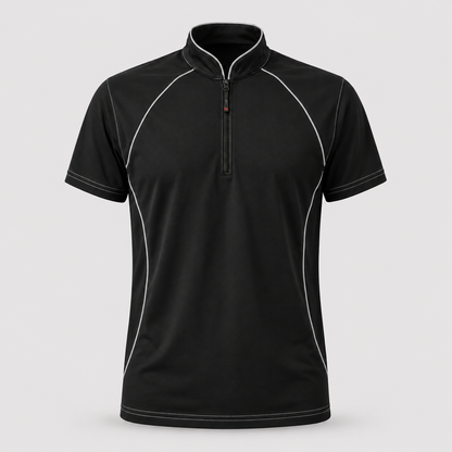 Polo Tecnica SPEED in Cotone Nero / Grigio Reflex