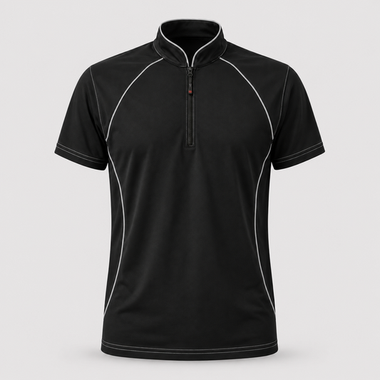 Polo Tecnica SPEED in Cotone Nero / Grigio Reflex