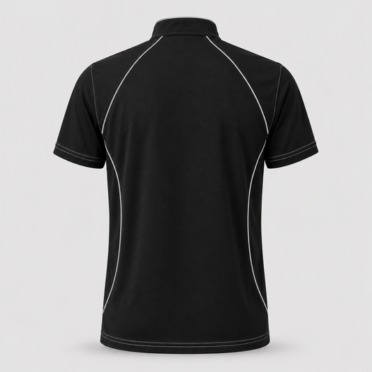 Polo Tecnica SPEED in Cotone Nero / Grigio Reflex