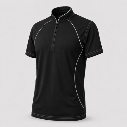 Polo Tecnica SPEED in Cotone Nero / Grigio Reflex