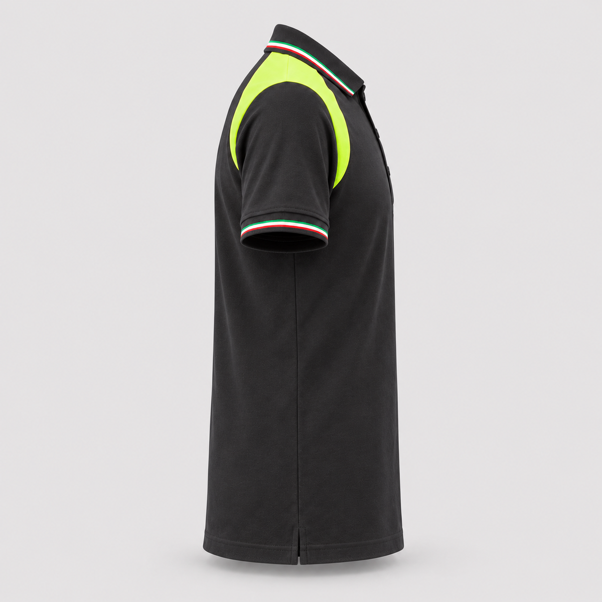 Polo art. TRIC16 Manica Corta Nero/Giallo Fluo