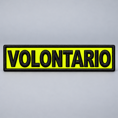 Patch ricamata DORSO 25x5 cm - VOLONTARIO