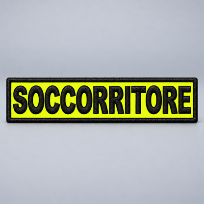 Patch ricamata DORSO 25x5 cm - SOCCORRITORE