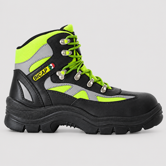 Scarponcino di Sicurezza S3 - BICAP Nero/Giallo Fluo