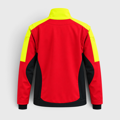 Giacca Softshell SOFTHELI26 Rosso Ban/Giallo Fluo