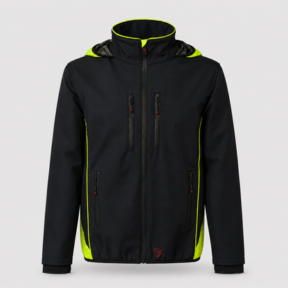 Giubbino Softshell JUPITER Blu Navy/Giallo Fluo
