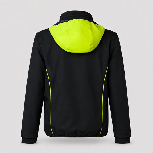 Giubbino Softshell JUPITER Blu Navy/Giallo Fluo