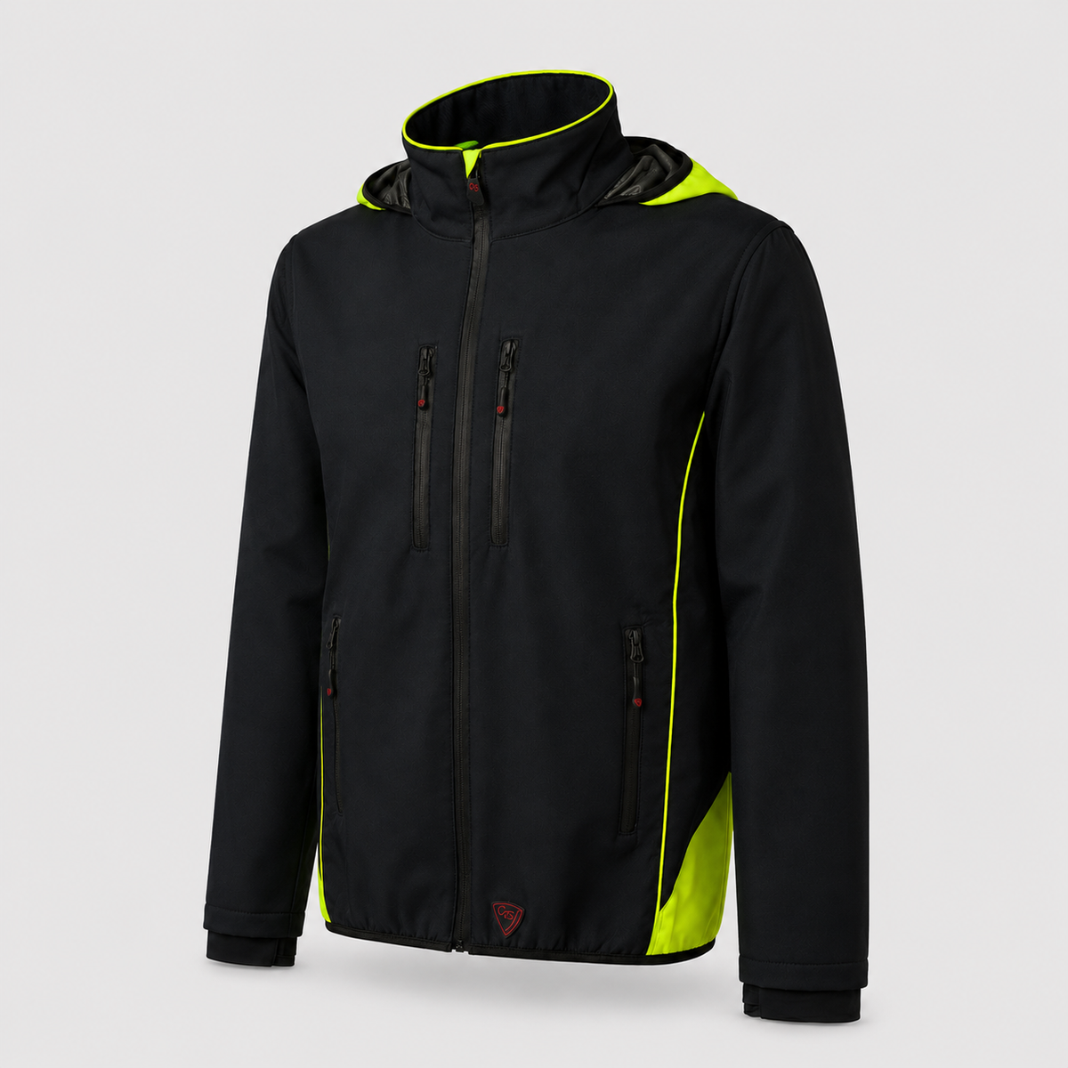 Giubbino Softshell JUPITER Blu Navy/Giallo Fluo